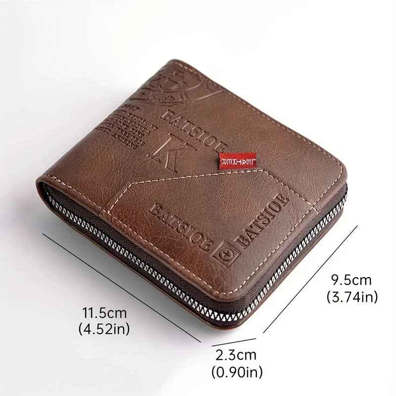 Men's Wallet Made of PU Wax