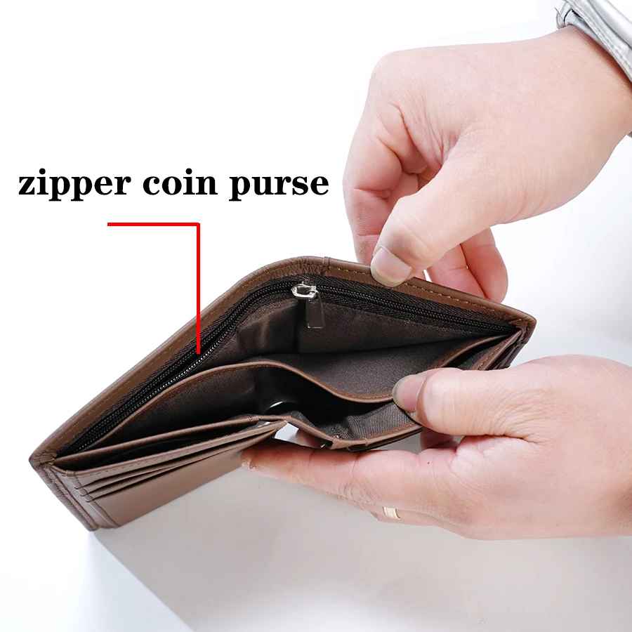 Men's Wallet Coin Purse RFID