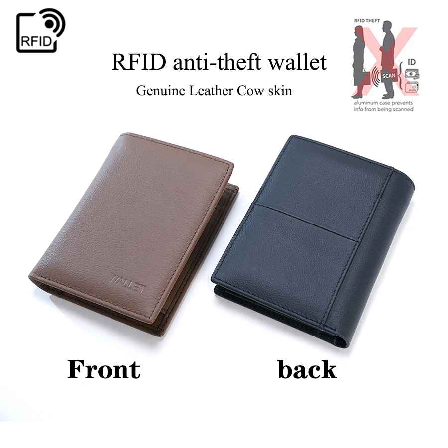 Men's Wallet Coin Purse RFID
