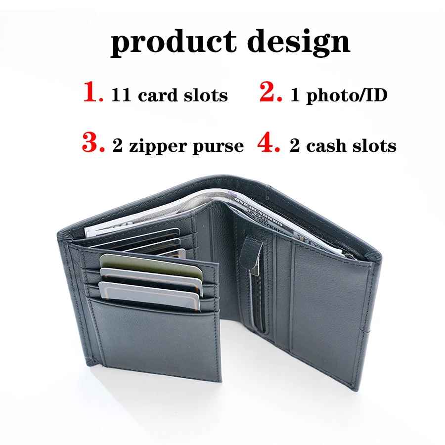 Men's Wallet Coin Purse RFID