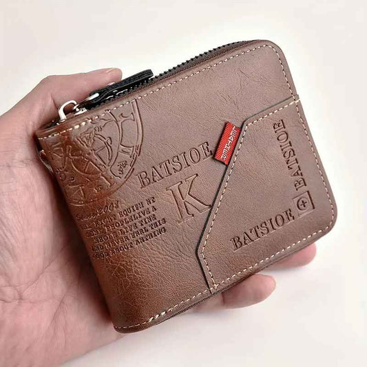 Men's Wallet Made of PU Wax