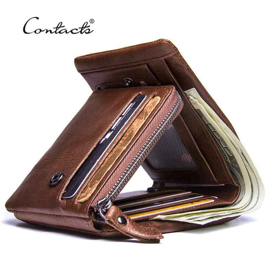 CONTACT'S Genuine Crazy Horse Leather Men